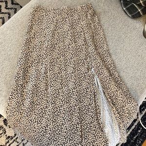 Cheetah print midi skirt aerie/American eagle